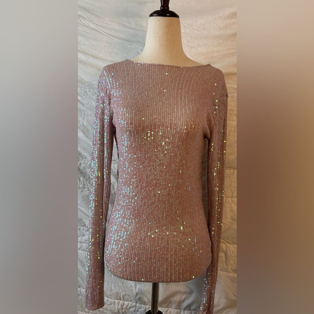 Intimately Free People Gold Rush Long Sleeve - Champagne Float  XS EUC - Picture 7 of 11